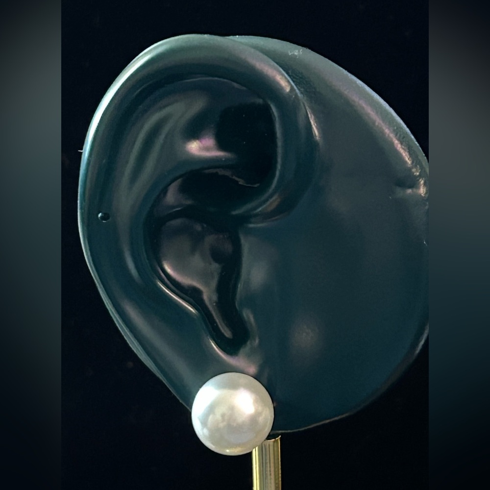 ❤️ ⭐ Large Pearl Earrings - Picture 2 of 3
